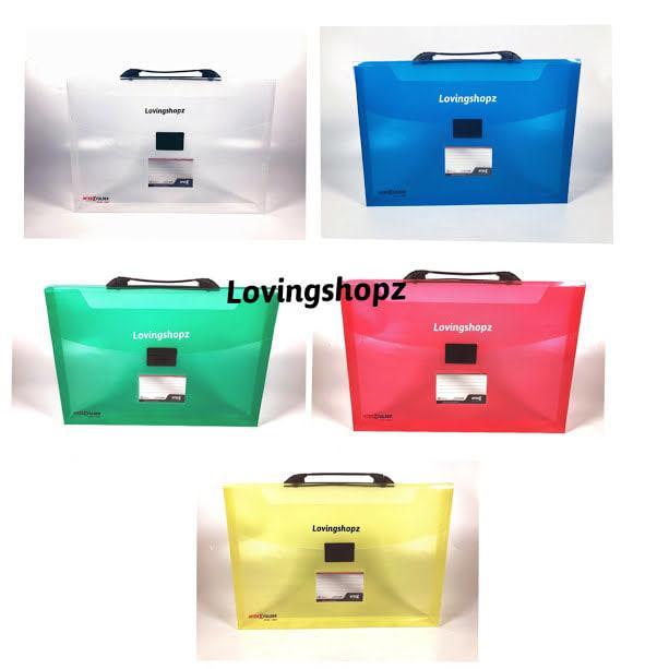 Case File 4 cm Inter X, Tas Plastik Dokumen, Map Dokumen, Tas File