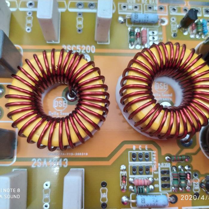 1 PCS CORE INDUCTOR POWER CLASS TD EEENGINE T132 - 26 MICROMETAL CORE WARNA KUNING DAN PUTIH