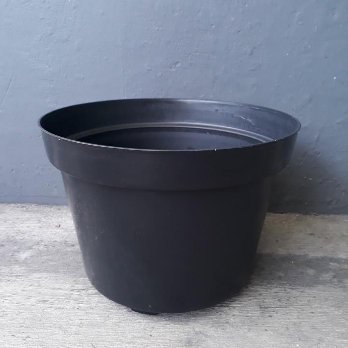 GARDEN" POT HITAM 35, POT PLASTIK HITAM 35, TABULAPOT, POT MURAH MERIAH
