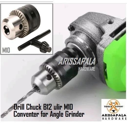 Kepala Mesin Bor 10 mm Conventer Pengubah Gerinda Menjadi Mesin Bor
