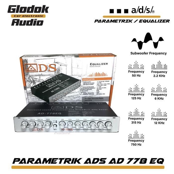 Ads Ad 778 Eq Parametrik Equalizer / Priem 7 Band Surround Sound Adaptor