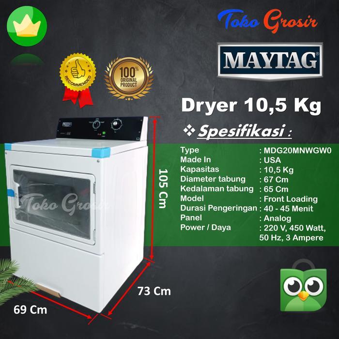 Dryer / Mesin Pengering /Mesin Pengering Laundry Gas Maytag Kapasitas Diskon-R400126A