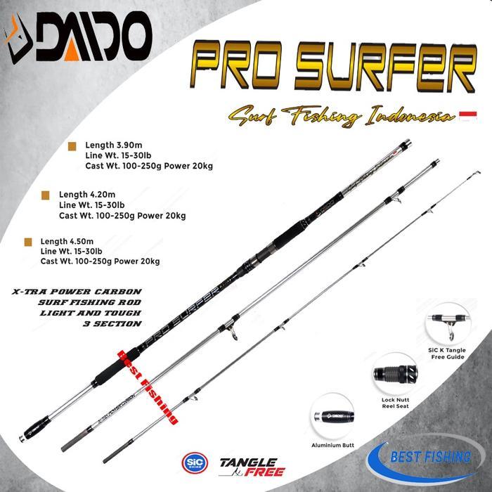 JORAN DAIDO SAMBUNG 3 PRO SURFER CARBON UKURAN 390 420 450 - JORAN PANCING