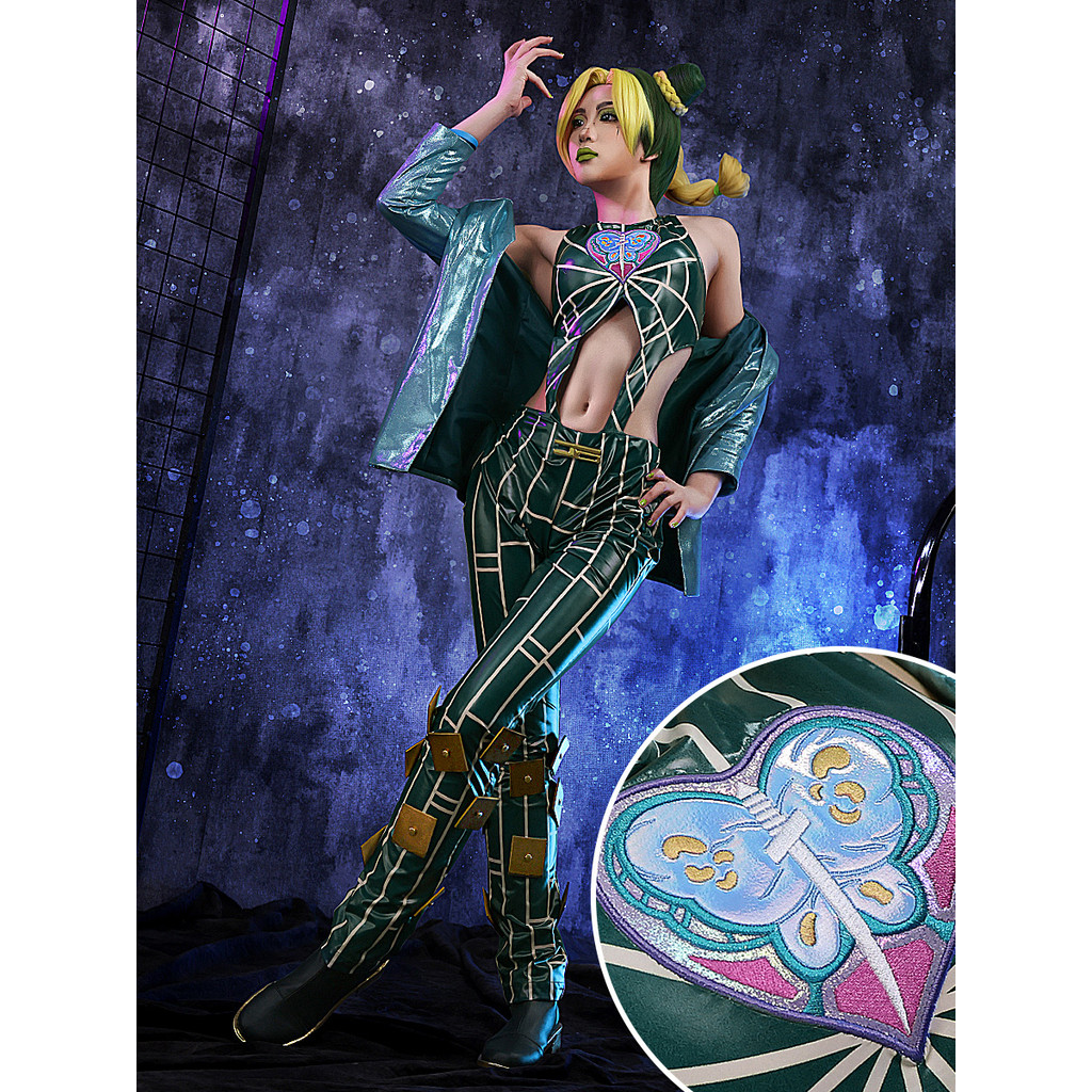 Anime Jojo'S Bizarre Adventure Stone Ocean Cujoh Jolyne Cosplay Costume Jolyne Kujo Cosplay