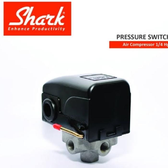 Otomatis Kompresor Angin Shark 1/4 Hp - 30 Liter