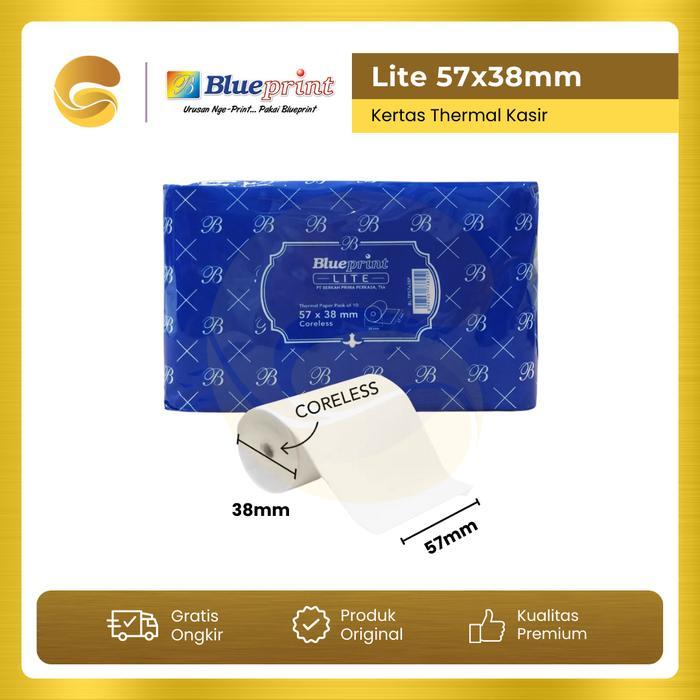 BLUEPRINT Kertas Thermal 57x38 Printer thermal roll EDC 57 x 38 Lite