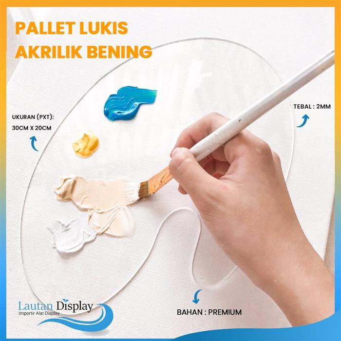 Palet Lukis Akrilik - Pallete Tempat Cat Air Palette Cat Air Besar Pallet Papan Lukis Alat Lukis