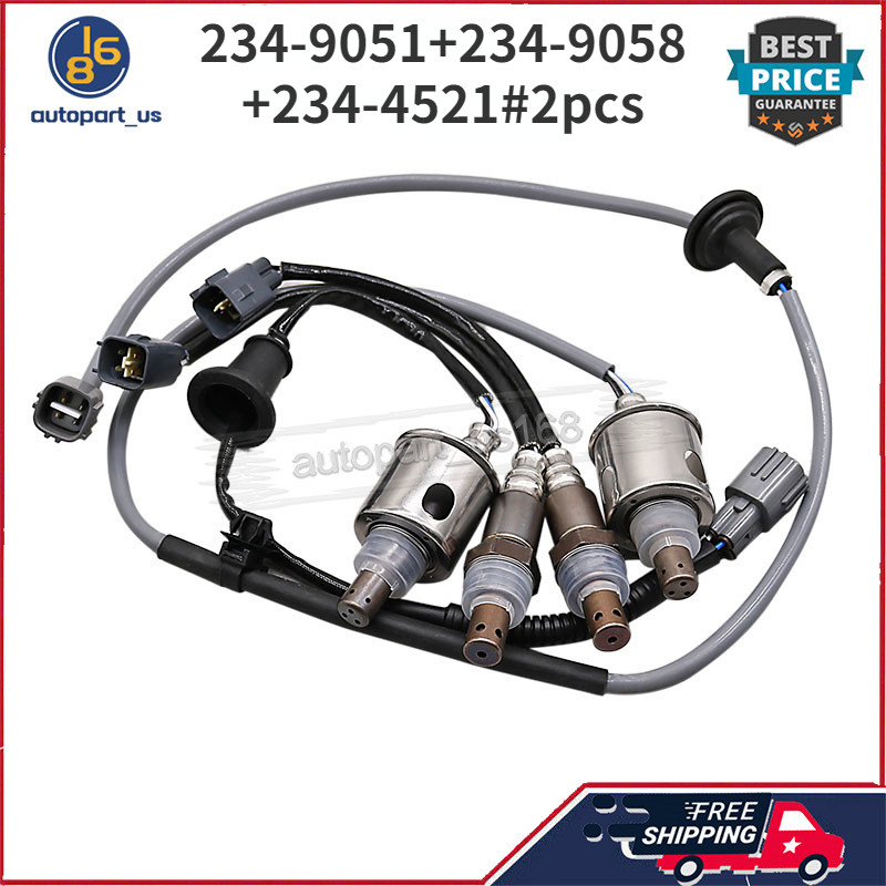 STOK TERBATAS  4Pcs Upstream & Downstream Oxygen Sensor Lambda Sensor O2 Sensor 234-9051 234-9058 23