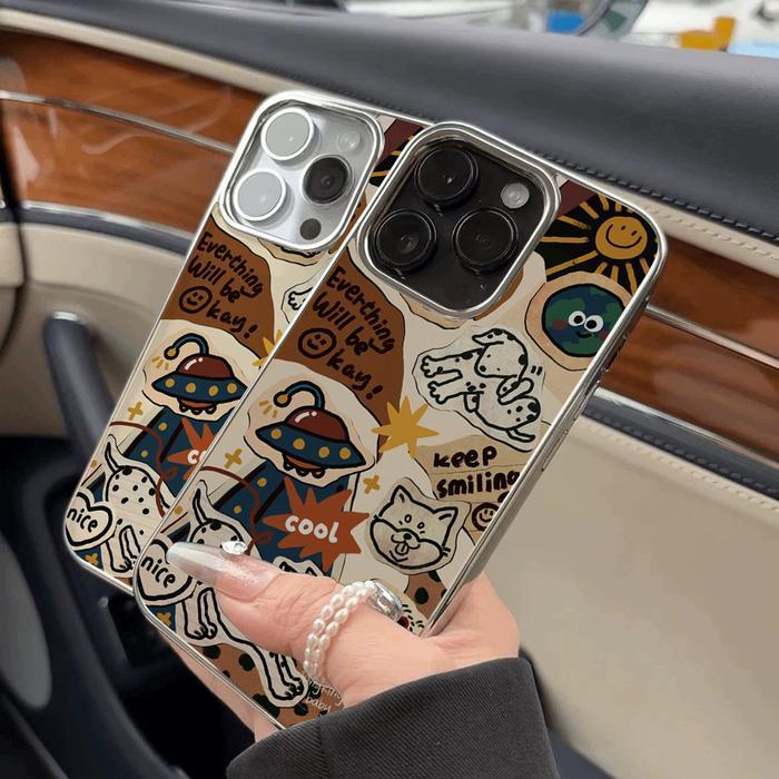 Sell_a_Case Cute White Dog Silicone Case for iPhone 7Plus XR 15 13 11 14 12 Pro Max 7 15 14 8 Plus