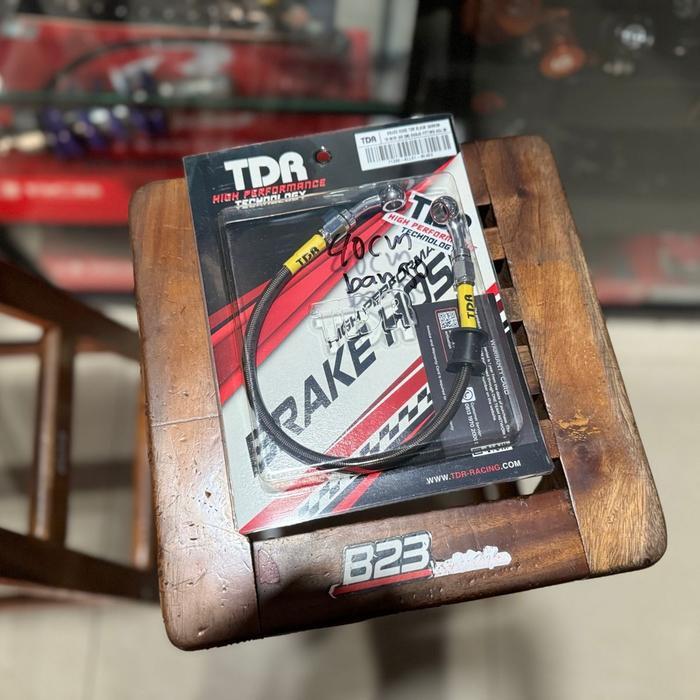 selang rem tdr carbon 40cm banjo original universal selang rem tdr belakang carbon