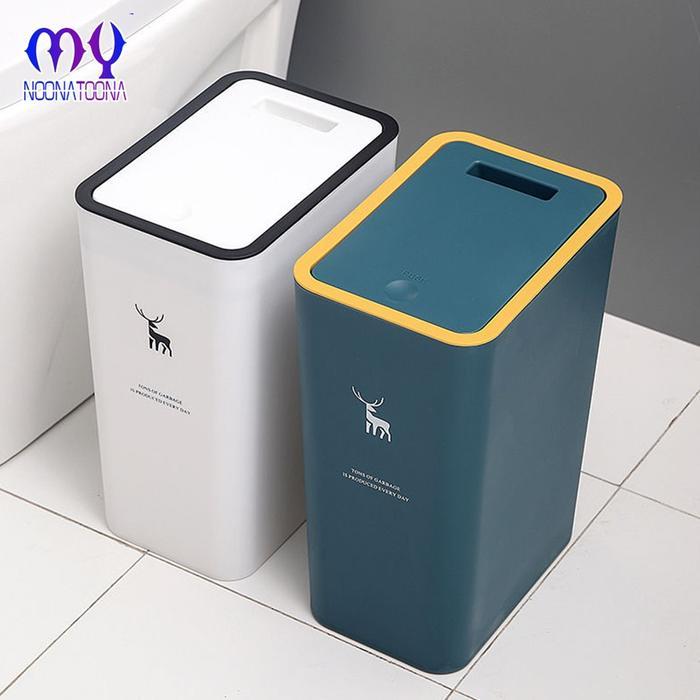 Tempat Sampah Ruangan Tempat Sampah Plastik Ukuran Besar Tutup Otomatis