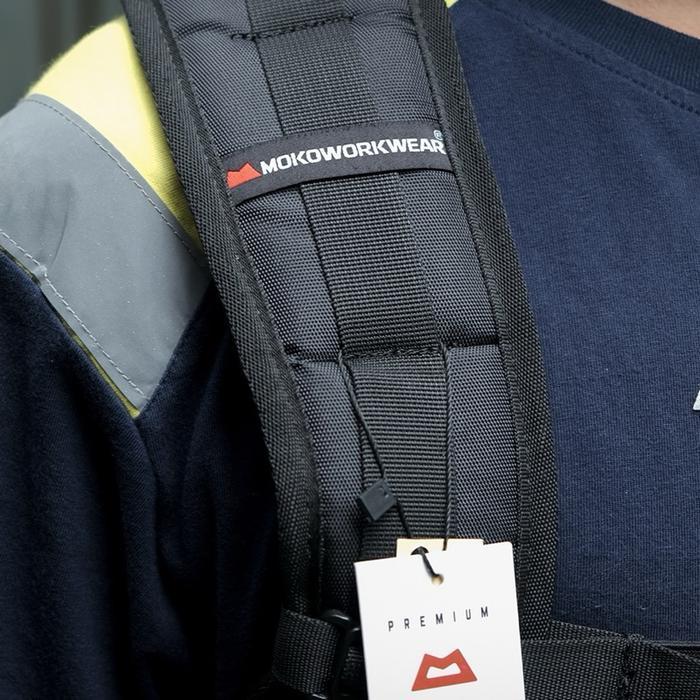 Mokoworkwear - Ransel Tambang Hitam Pria / Tas Proyek Safety Black / Tas Kerja K3 Proyek