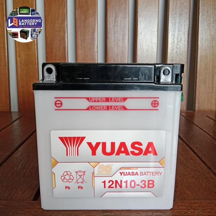 Aki Motor Binter Mercy Yuasa 12N10-3B 12 Volt 10 Ah