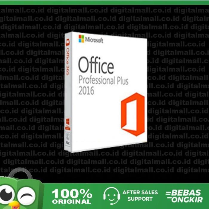 MICROSOFT OFFICE 2016 PRO PLUS LISENSI KEY ORIGINAL + DVD