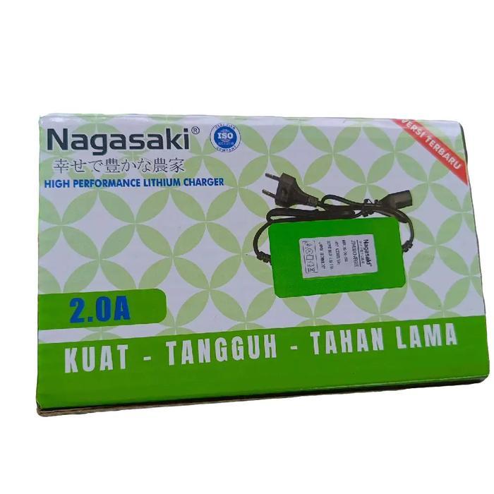 Charger lithium Nagasaki 2A untuk accu / aki lithium sprayer elektrik / alat semprot Car