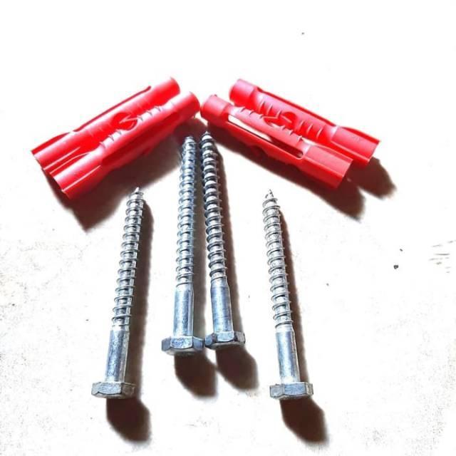 Baut Tembok Nb North Bayou Piser Tembok