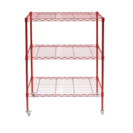 KRISBOW RAK BESI 3 TINGKAT DENGAN RODA