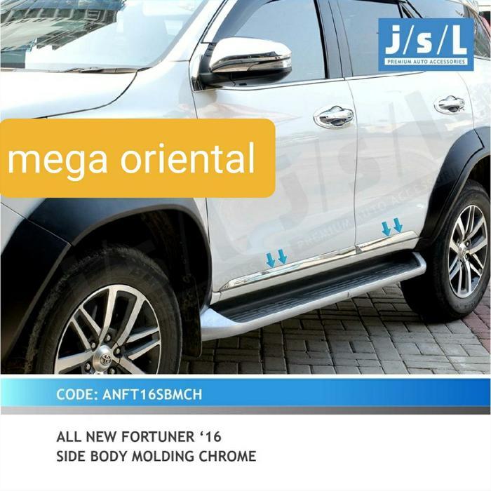 Terbatas Jsl Side Body Molding / List Body Samping Chrome Fortuner Vrz Trd Terlaris