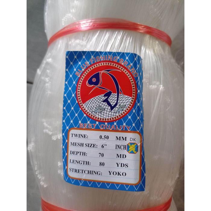 TERMURAH Jaring ikan 0.50 6 inchi 70md/80yds yoko jaring ikan besar pukat ikan READY STOCK