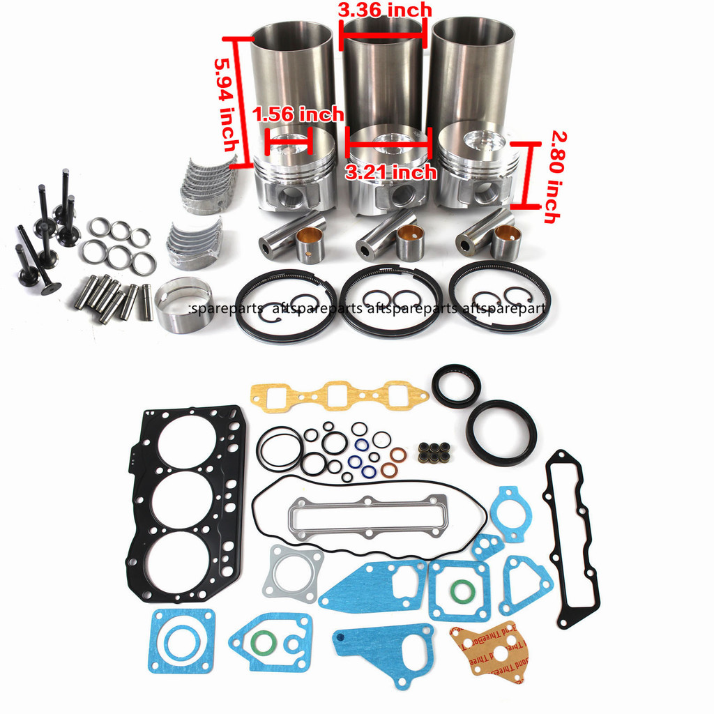 JUAL  3TNV82 3TNV82A Engine Rebuild Kit for Yanmar VIO35 Mini Excavator Loader 7GZWB BARU