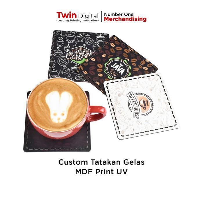 Tatakan Gelas - Custom Tatakan Gelas - Cetak Sovenir Murah