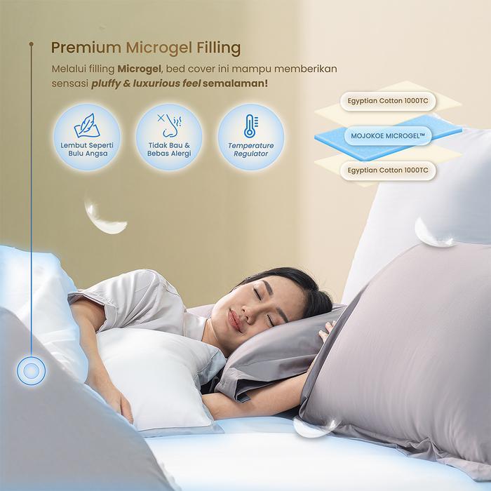 Mojokoe Sprei Bedcover Organic Egyptian Cotton 1000 Thread Count Bedding