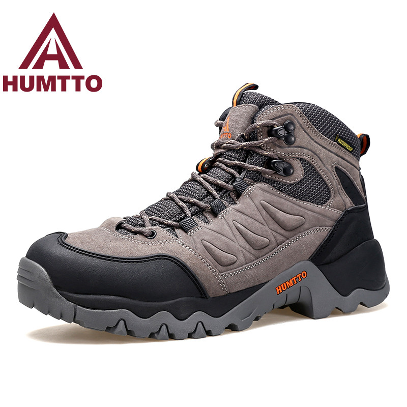 HUMTTO outdoor hiking shoes men's waterproof hiking boots women's breathable hunting boots sports