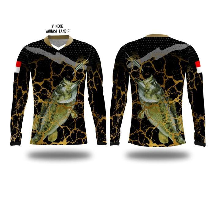 ORIGINAL Kaos jersey jersy mancing mania fishing Lengan Panjang premium custom READY STOCK