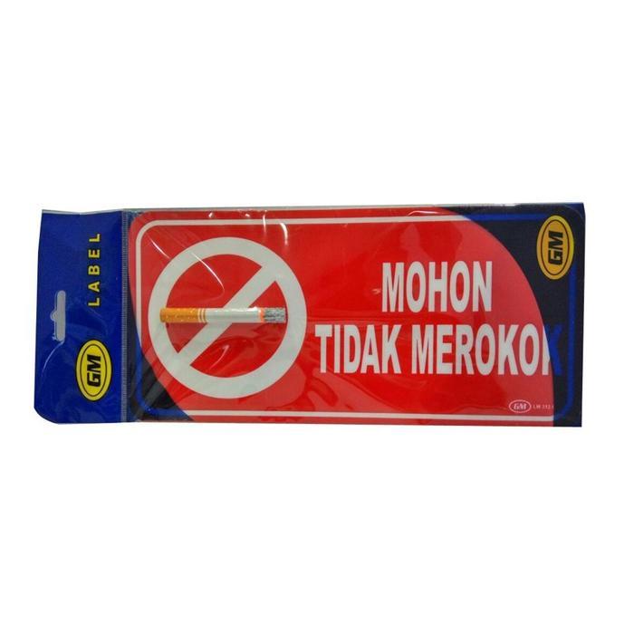 DISKON GM LABEL 3D WARNA MOHON TIDAK MEROKOK LM 312 MEDIUM