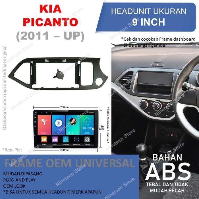 Frame Panel Kia Picanto Untuk Head Unit Android 9 Inch