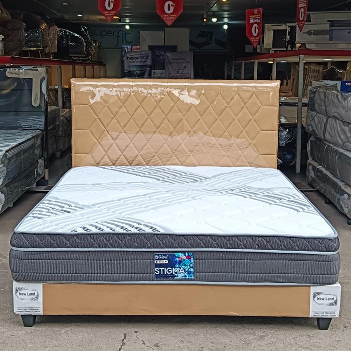 Kasur Springbed Central Tipe Stigma Plushtop 180x200 - Furniture springbed  central 180x200