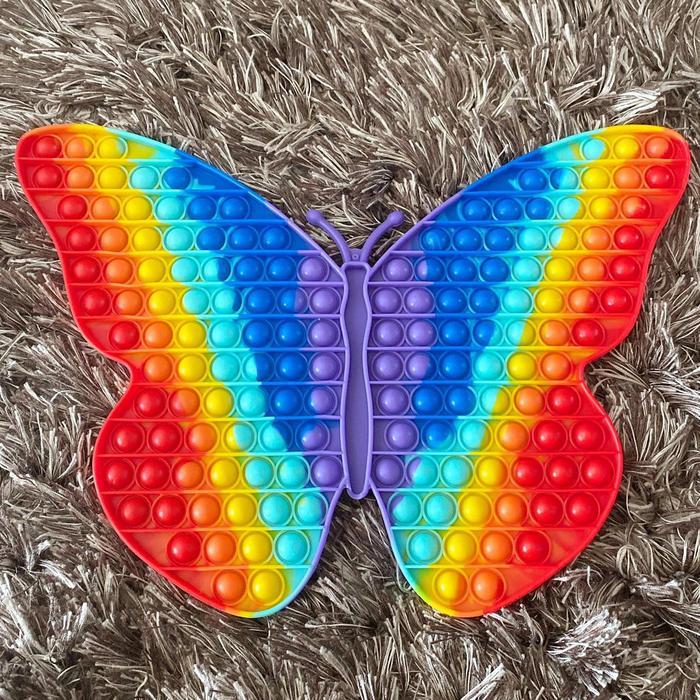 POP IT JUMBO XXXL BUTTERFLY RAINBOW/ mainan popit tiktok viral hadiah