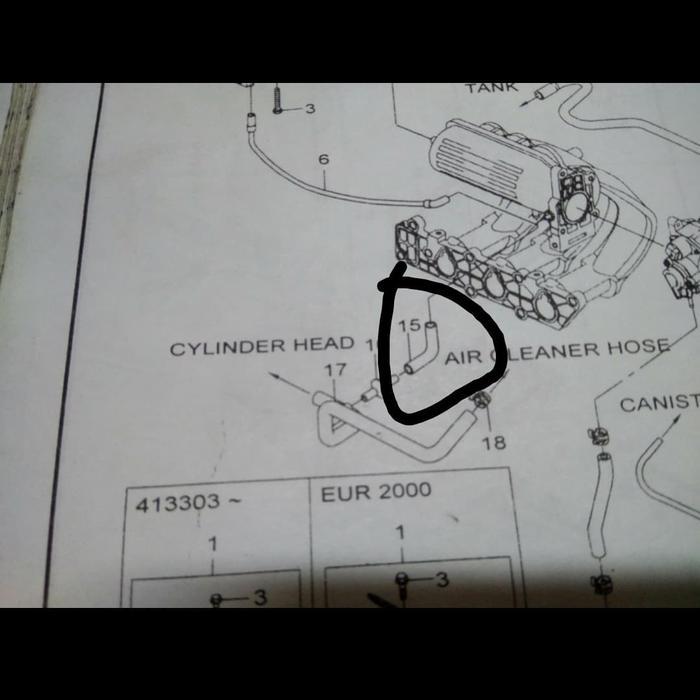 Selang Pcv Chevrolet Spark / Daewoo Matiz