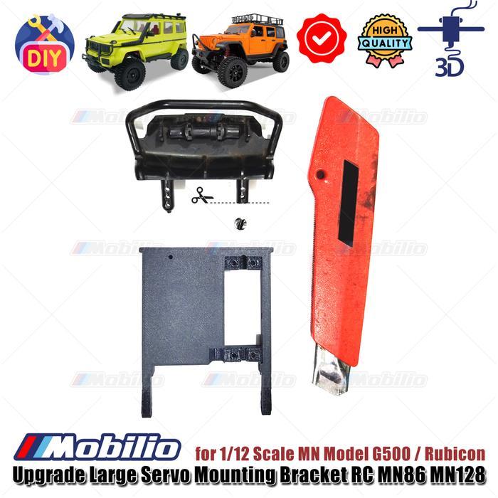 UPGRADE PART LARGE SERVO MOUNTING BRACKET 3D PRINT FOR RC MN86 MN128 CRAWLER ADVENTURE MORE POWER