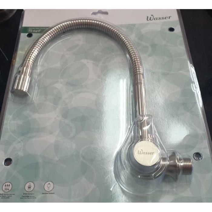 Kran Bak Cuci Piring Flexible Hose WASSER Sumber Air Dinding 1/2"