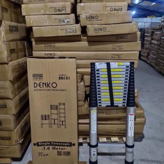 tangga aluminium teleskopik 7 meter DENKO