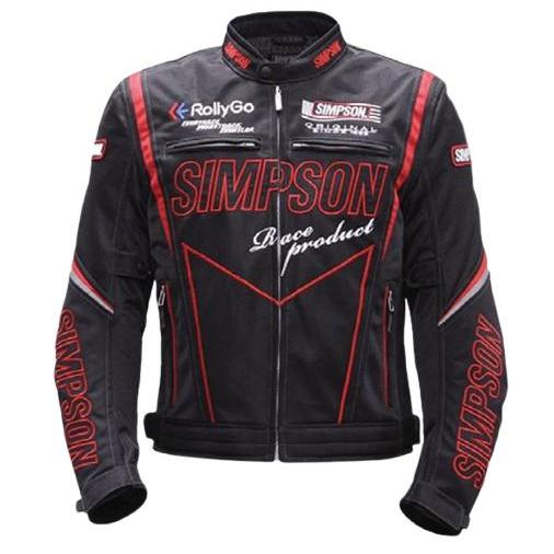 ORIGINAL SIMPSON JACKET NSM-D01 RED MESH JACKET RIDING JACKET READY STOCK