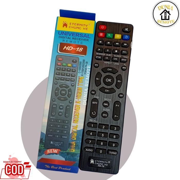 "New" Remot Remote Digital Receiver Multi Parabola COMPATIBLE KVision HD18 Bromo C2000