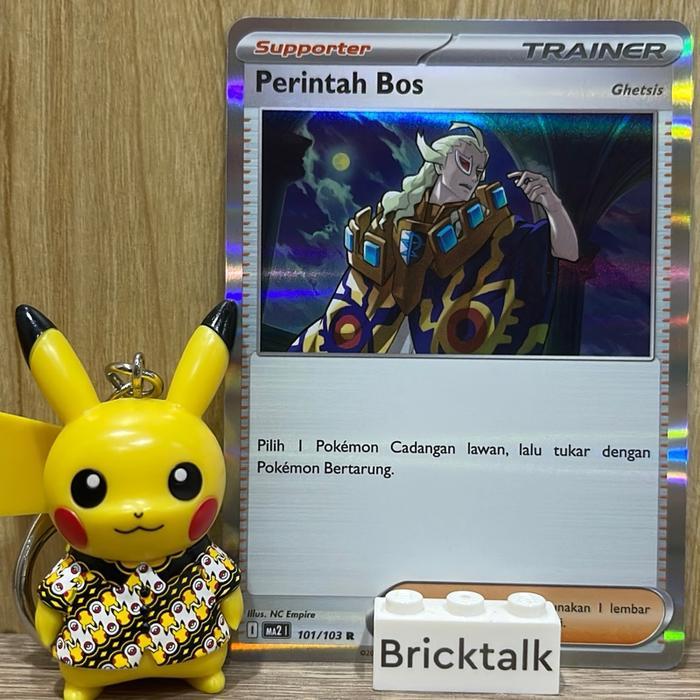 Perintah Bos Ghetsis R Holo MA2 101/103 , SV4A 181/190 Kartu Pokemon TCG Trading Card Game Indonesia