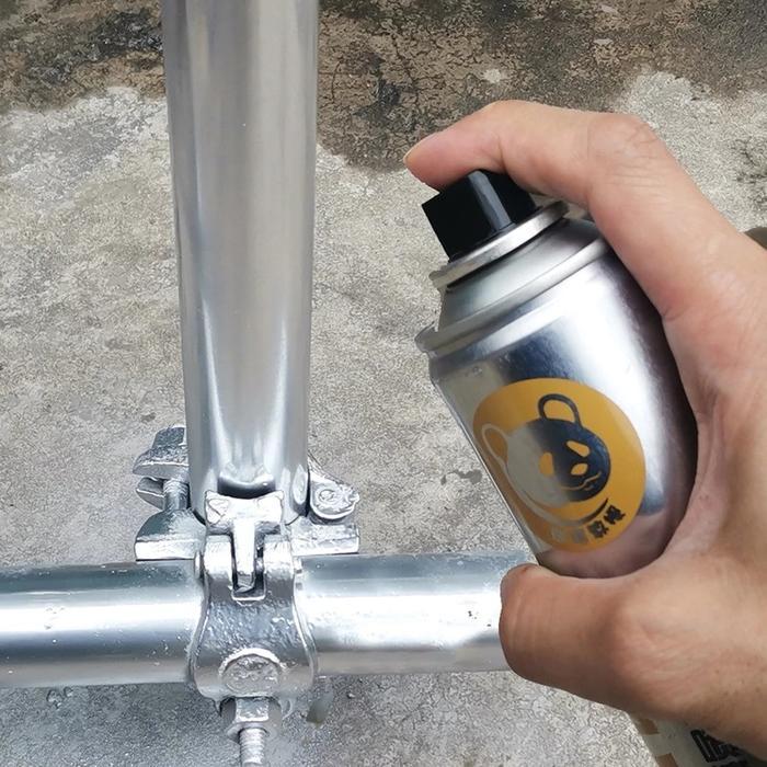 SILVER BEAR 350ML CAT SEMPROT METALIC STAINLESS CHROME METAL PAINT SPRAY CAT BESI ANTI KARAT