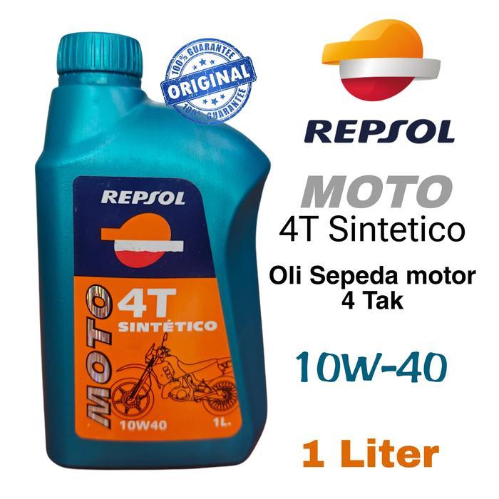 REPSOL MOTO 4T SINTETICO 10W-40 OLI MOTOR 4 TAK 1 LITER