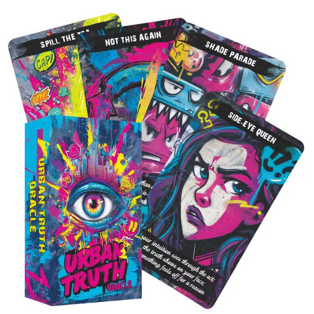 Urban Truth Oracle Cards, 80-Card Starter Oracle Deck, Intuitive Oracle Cards for Love,