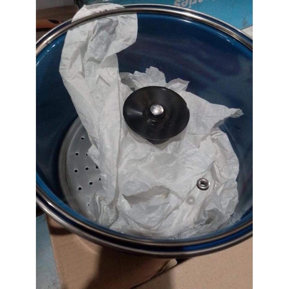 Panci Kukus Enamel inacook 26 cm / Steamer Kukusan Stockpot Enamel Gratis Ongkir