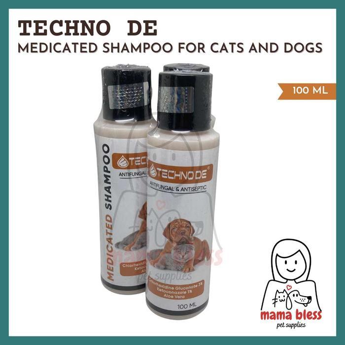 TECHNO DE Medicated Shampoo with Antiseptic and anti fungal for dogs and cats/ Shampoo Medicated