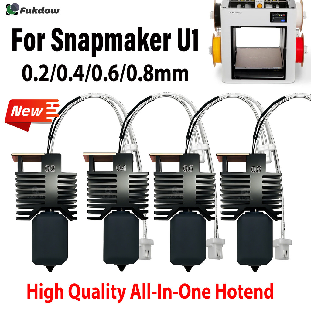 Toolhead Hot End For Snapmaker U1 Pre-Installed Thermistor & Ceramic Heating Plate Quick Heating