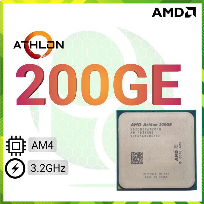 AMD Athlon 200GE 3.2GHz AM4 Processor CPU