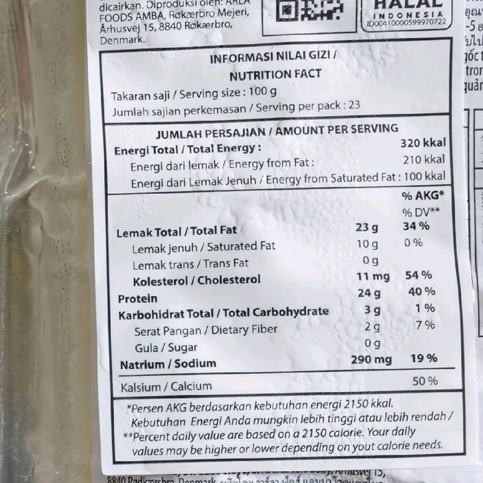 Arla Pizza Topping 2,3Kg / Arla Mozarella 2,3Kg / Keju Mozarella Arla / Keju Molor / Keju Meleleh