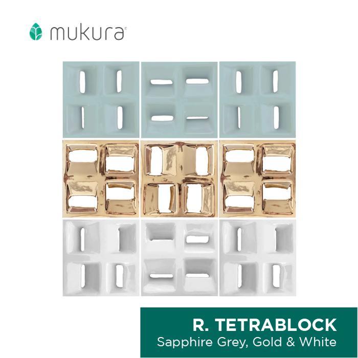 Roster Keramik Anti Tampias Loster Minimalis Tetrablock 20 x 20 cm