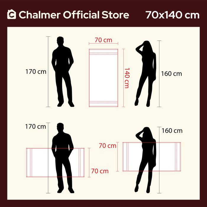 Handuk Mandi Hotel Chalmer 70 x 140 cm Handuk Hotel Premium Tebal