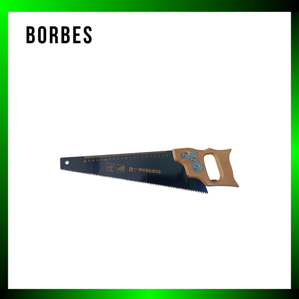 WORK MAN | Gergaji Potong Kayu 14 Inci | Gergaji Tangan Tajam Kuat Awet